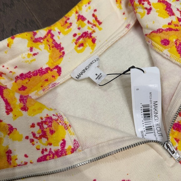 MAKING THE CUT Abstract‎ Print Sleeveless Quarter Zip Vest NWT Women's Small - Picture 4 of 8